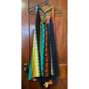 High-Low Multicolor Dress